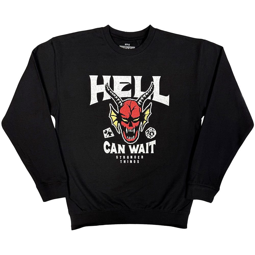 Stranger things - Hell Can Wait Sweatshirt - Schwarz
